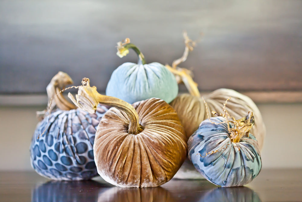 Decorative Velvet Pumpkins - Modern Thanksgiving Decor – Plush Pumpkin