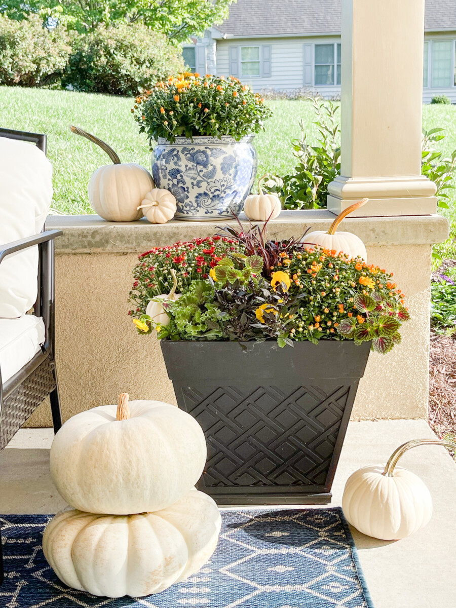 Designer Fall Planters Done The Easy Way - StoneGable