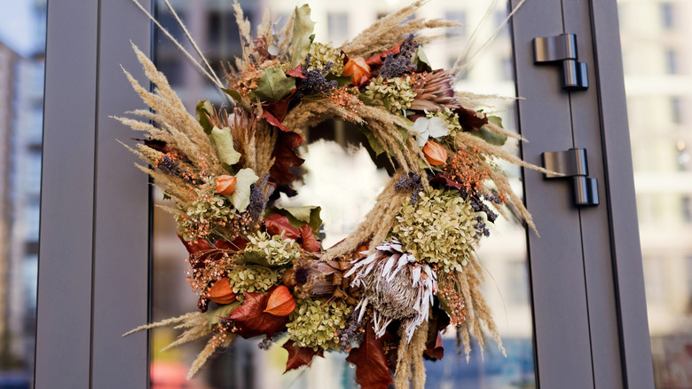 DIY A Stunning Fall Wreath Using Foraged Items From Your Yard