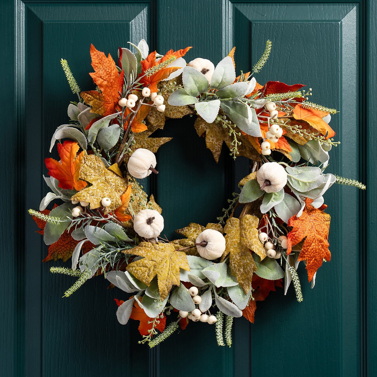 Door Wreath Autumn Weatherproof Fall Wreaths For Front Door Fall Harvest Swag Indoor Outdoor Decorations