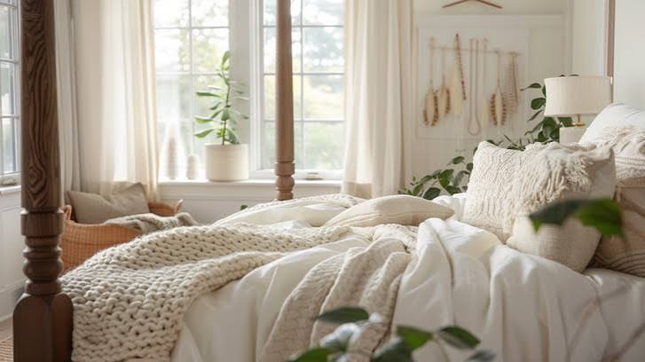 Download Cozy bedroom interior Image - Bedroom, Cozy, Red | StockCake