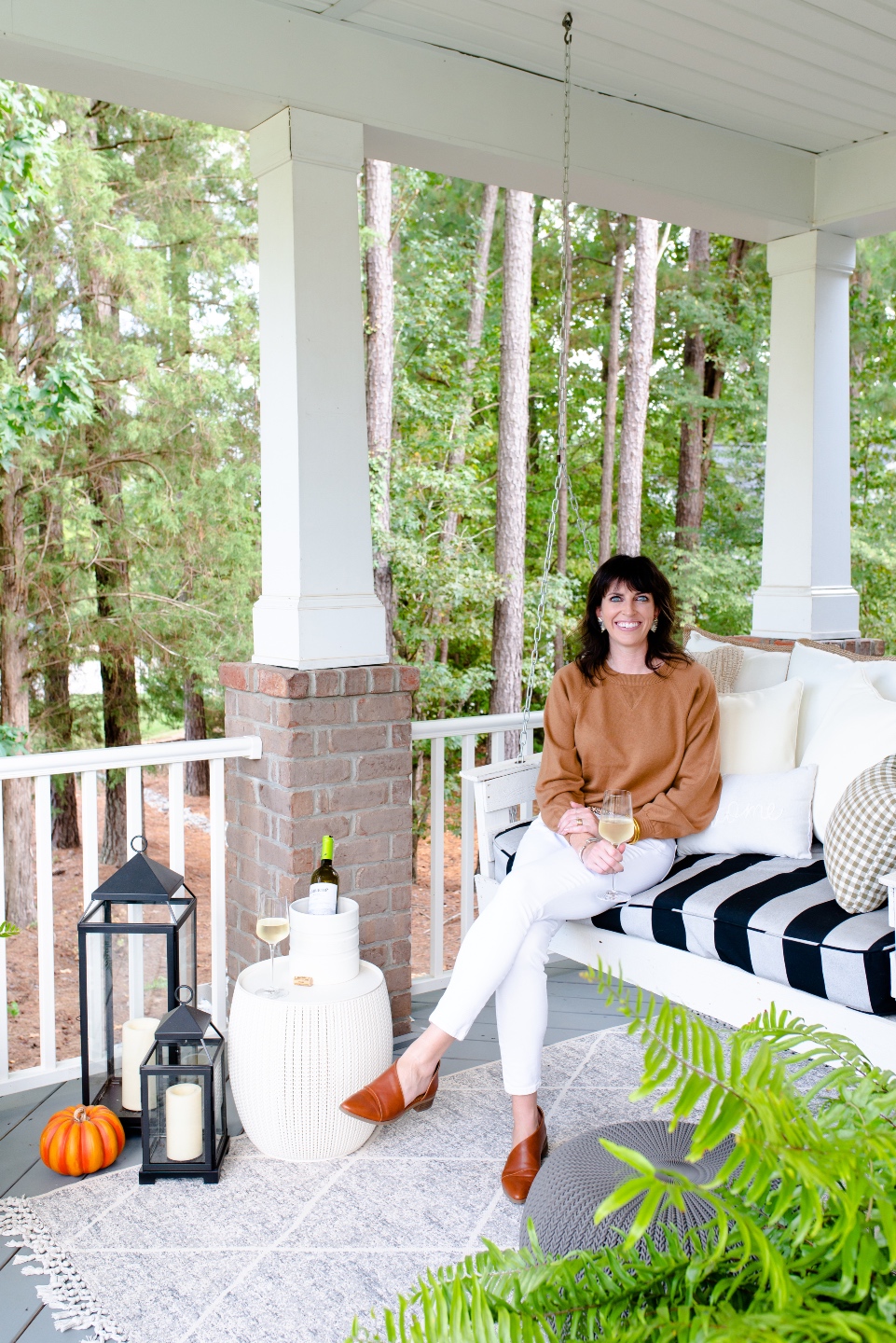 Fall Front Porch Decor with Fairview Garden Center | I'm Fixin' To