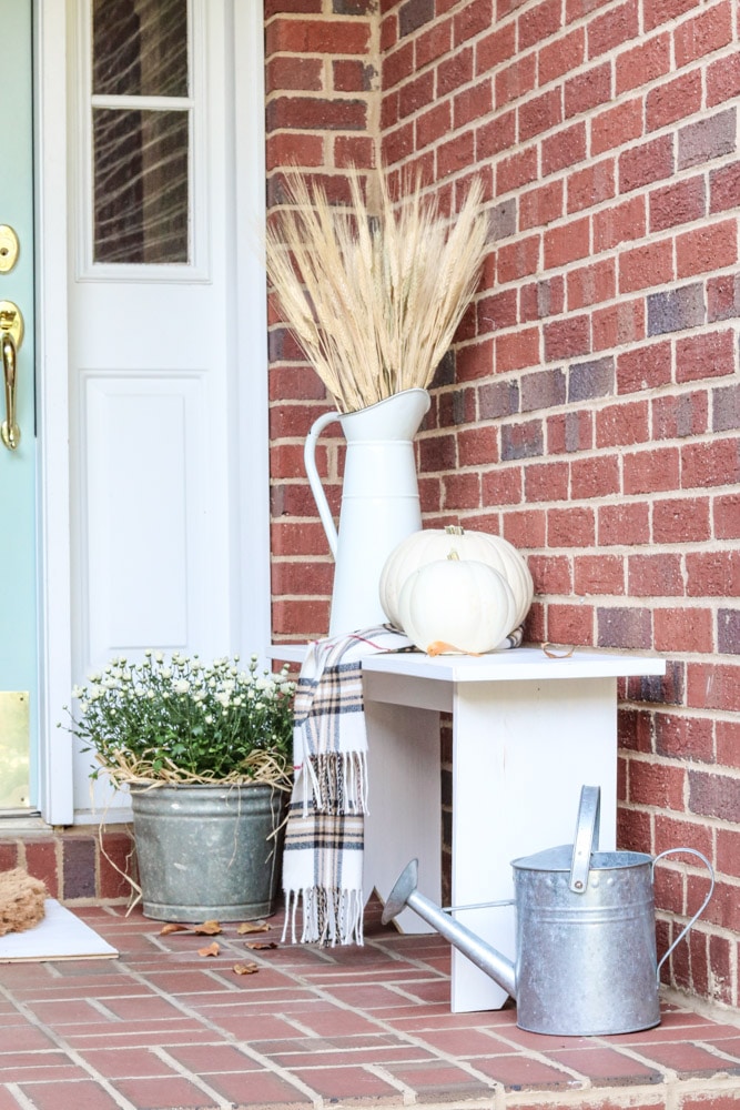 Fall Outdoor Front Porch Bench Decor Simple Fall Porch Decor Fall Guidebook! Sarah Joy