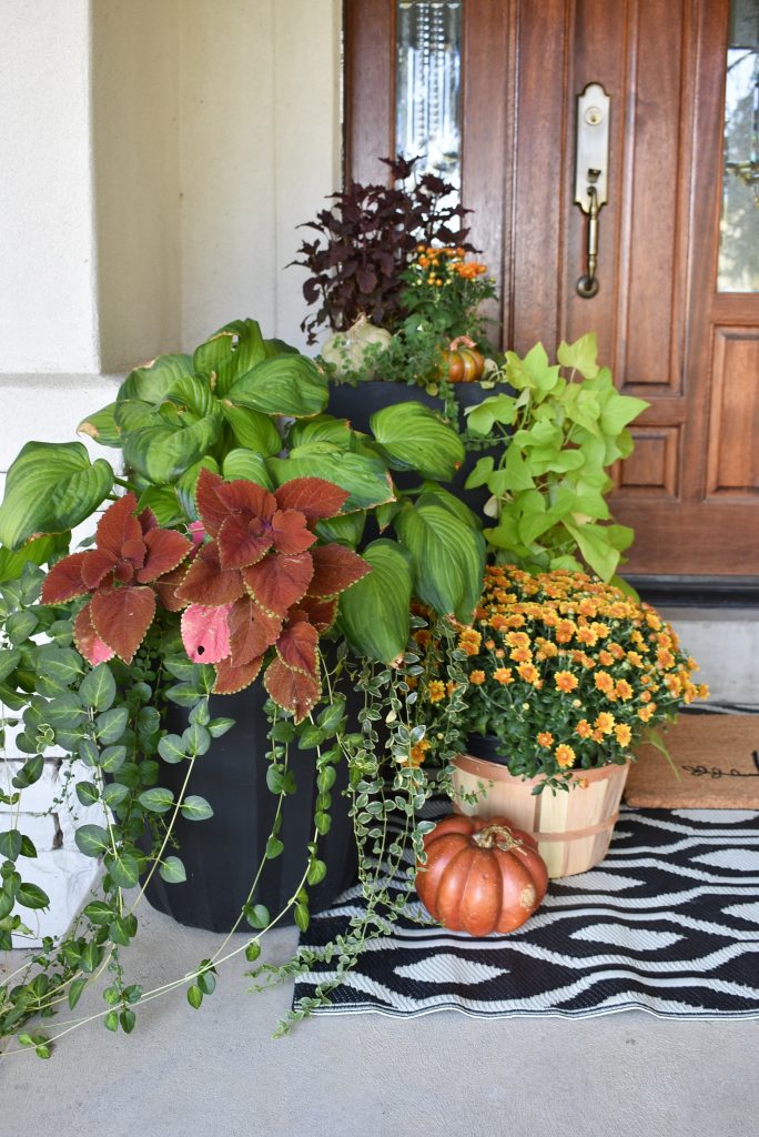 Fall Patio Decorating Ideas with Warm Tones - Home with Holliday