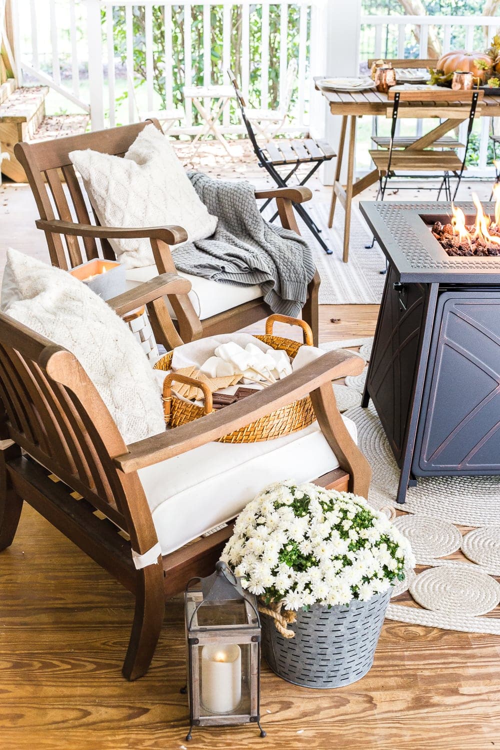 Fall Porch Tour and How to Add Cozy Style Outdoors - Bless'er House