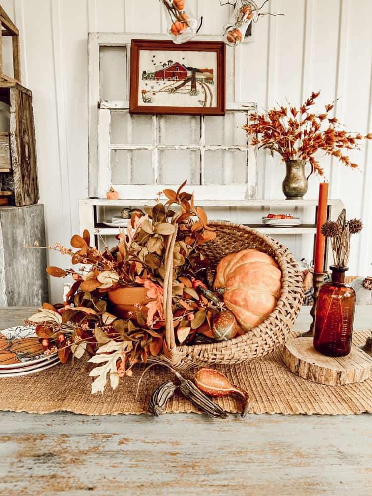 Fall Table Centerpiece and Decorations for 2023 - The Ponds Farmhouse