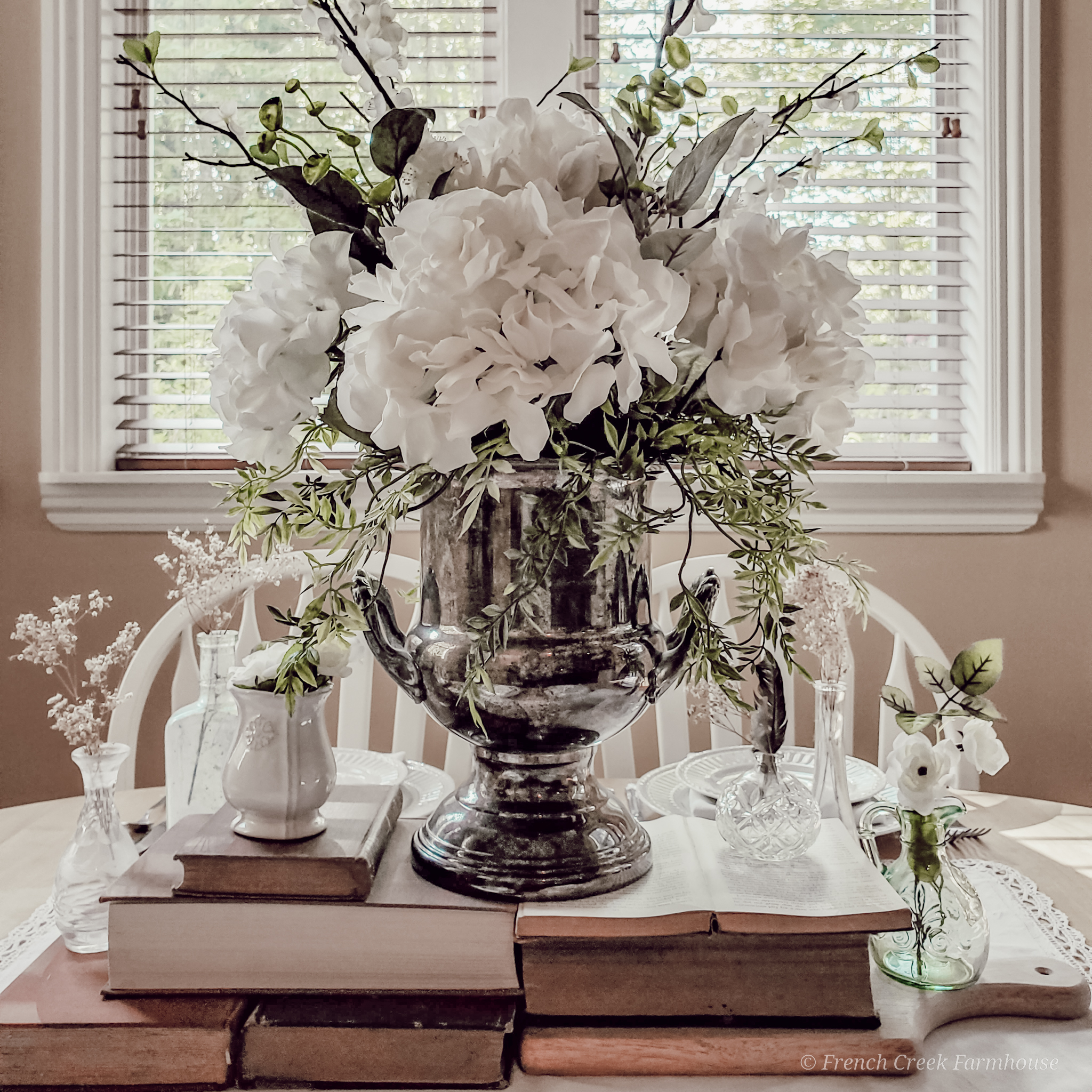 Fall Table Farmhouse Centerpiece For Kitchen Table Rustic Farmhouse Thanksgiving Tablescape French Creek Farmhouse