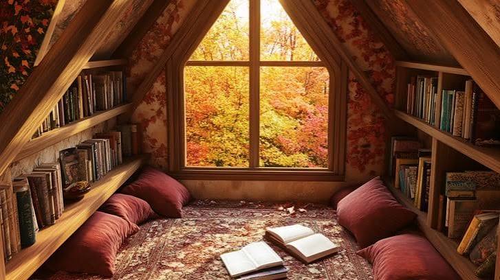 Free Cozy reading nook Image - Autumn, Books, Nook | Download at StockCake