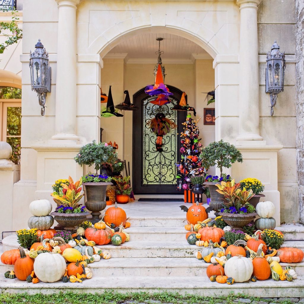 Halloween Porch Decorations Creating A Spooky Cemetery Front Porch For Halloween The Home Depot