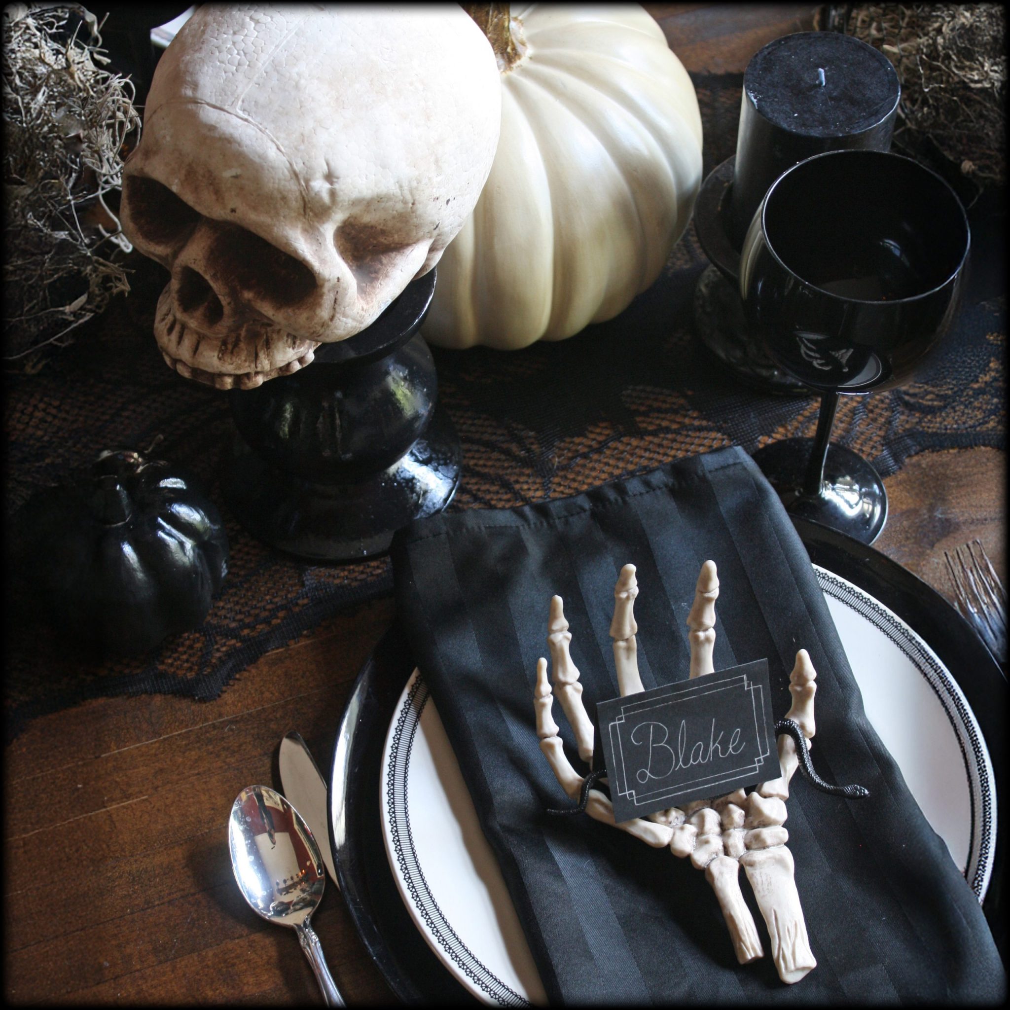 Halloween Table Arrangement Halloween Dinner Party Gothic Entertaining Me And Annabel Lee