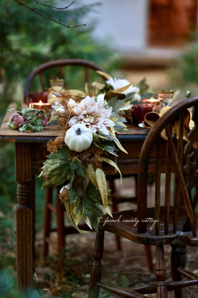 Harvest at Home- Elegant Neutral Autumn Fireplace Decor - French Country Cottage