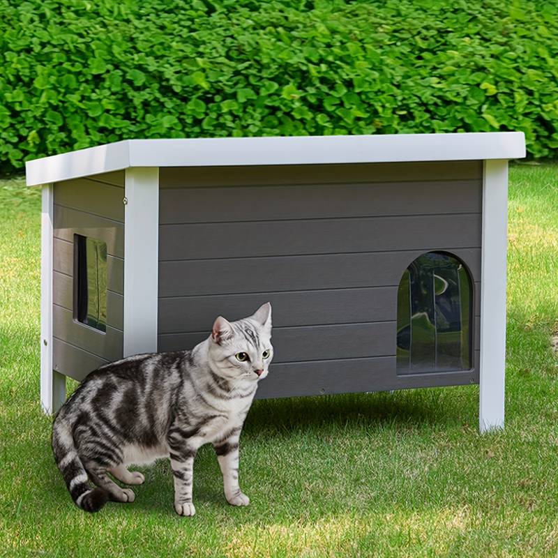 House Outdoor Feral Cat Summer Shelter Outdoor Cat House Feral Outdoor Insulated Cat House Weatherproof
