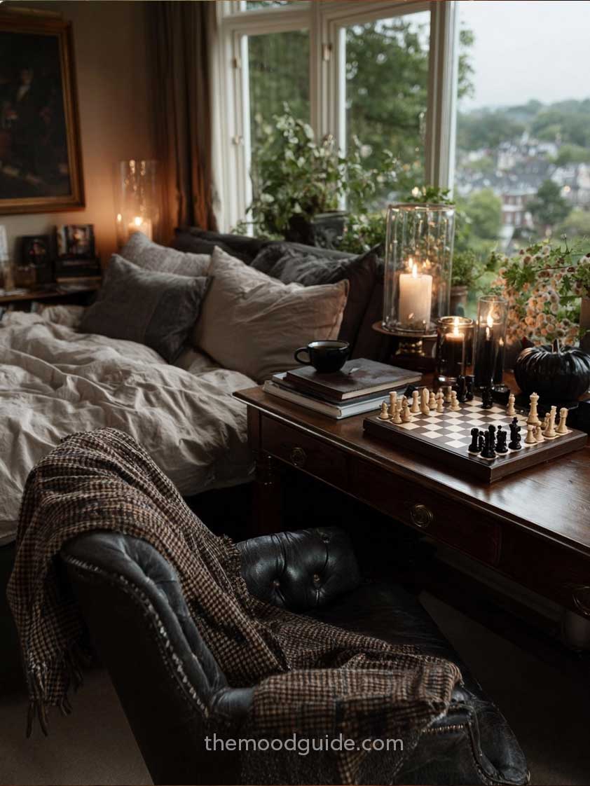 How to Create a Dark Academia Fall Bedroom (an Immersive Story) -