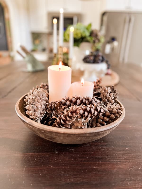 How To Decorate a Fall Kitchen For Free - The Ponds Farmhouse