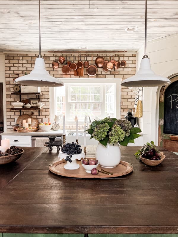 How To Decorate a Fall Kitchen For Free - The Ponds Farmhouse