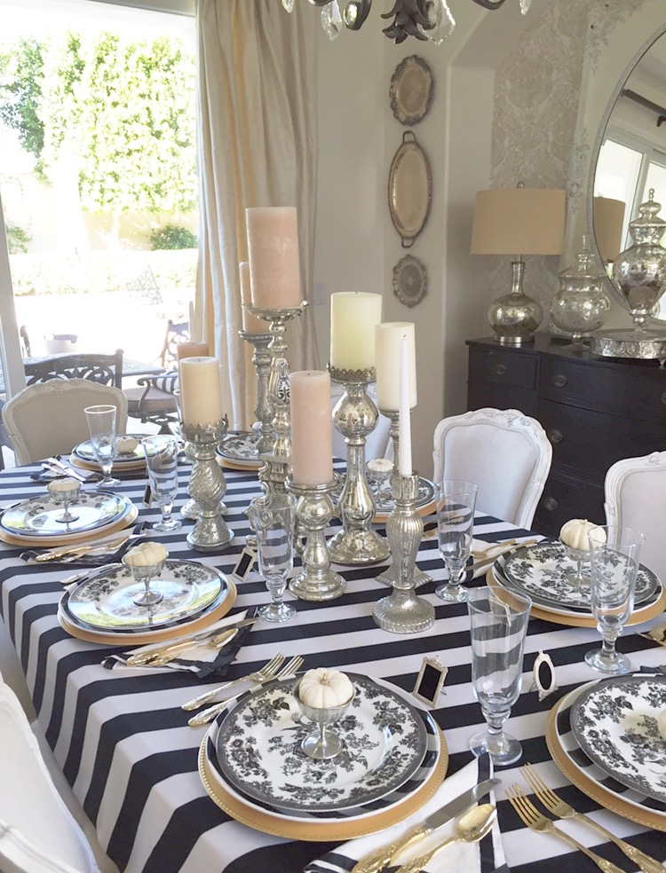 How to Set an Elegant Halloween Table - Randi Garrett Design