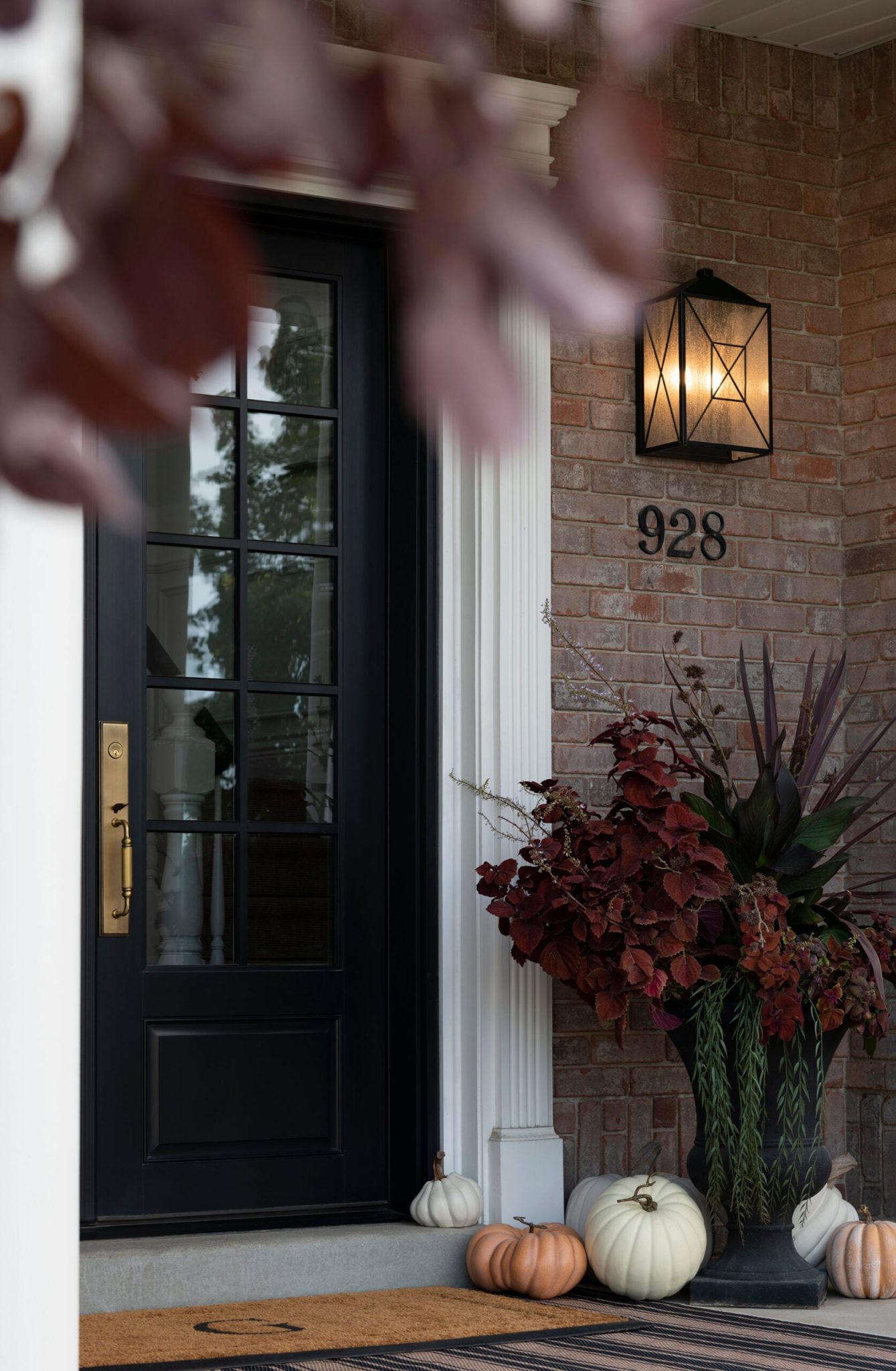 How to Style a Fall Porch- Without Mums