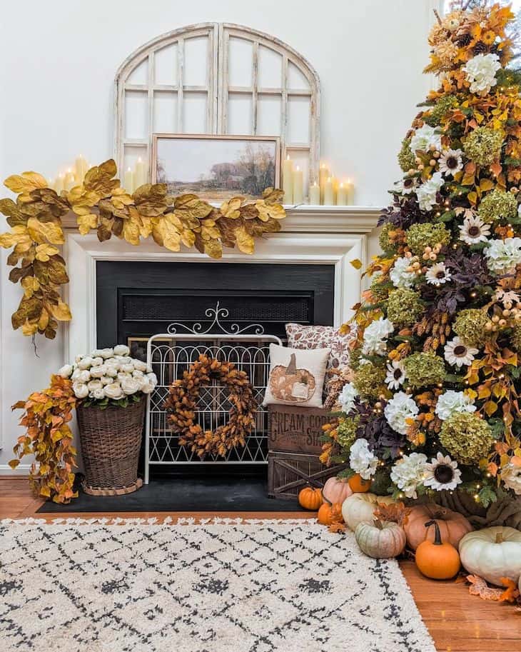 How to Style the Perfect Fall Fireplace for a Cozy Vibe - Farmhousehub