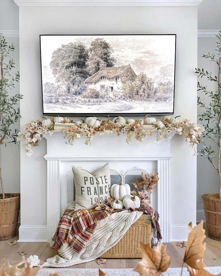 How to Style the Perfect Fall Fireplace for a Cozy Vibe - Farmhousehub