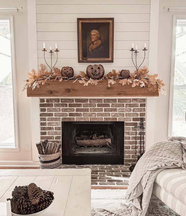 How to Style the Perfect Fall Fireplace for a Cozy Vibe - Farmhousehub