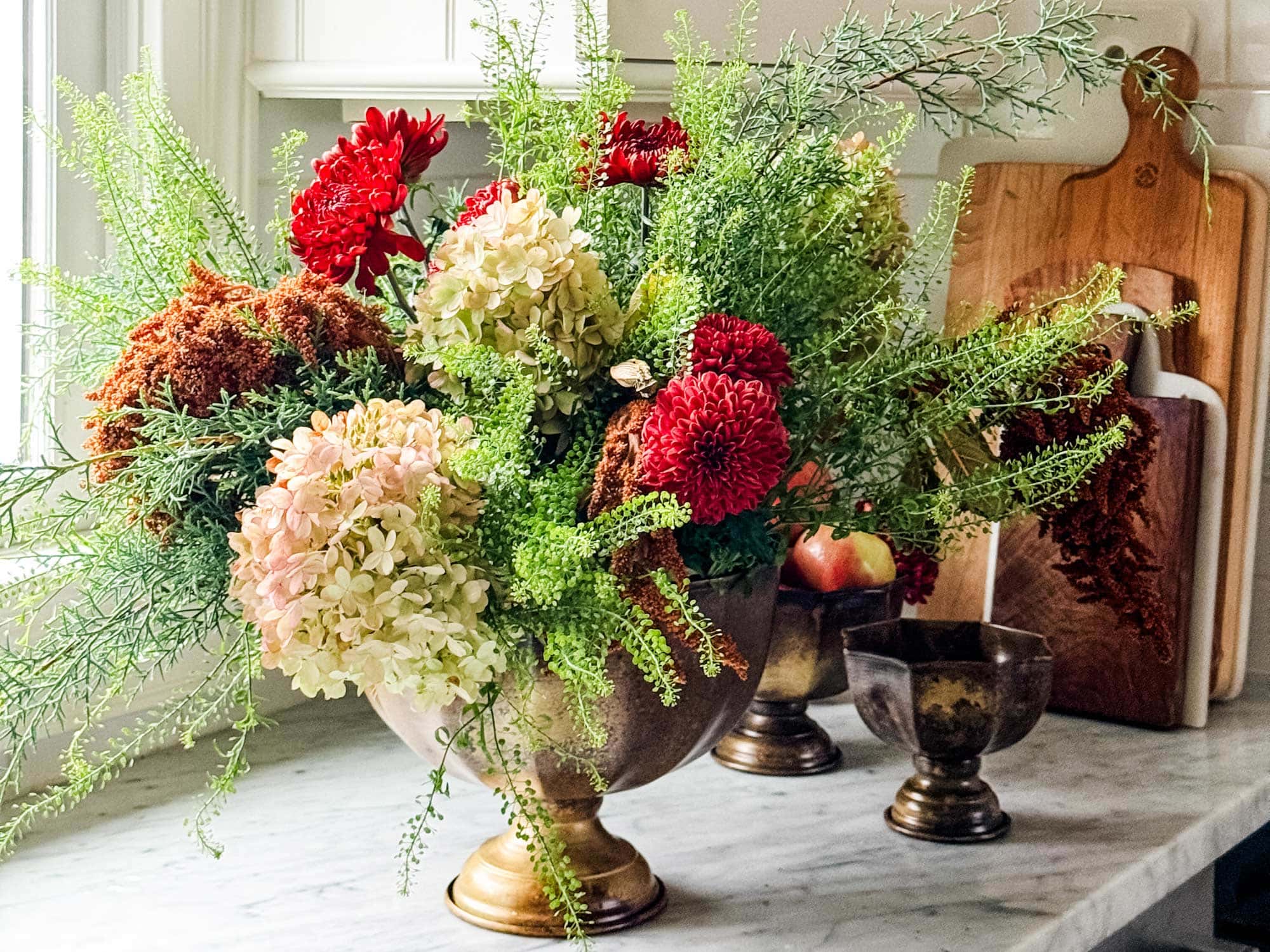Make a Fall Centerpiece with Trader Joe's Flowers | Most Lovely Things