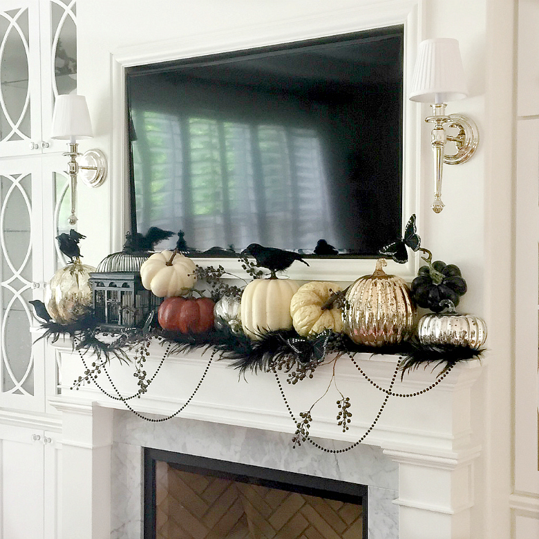 Mantle Decor Halloween Spooky Halloween Mantel