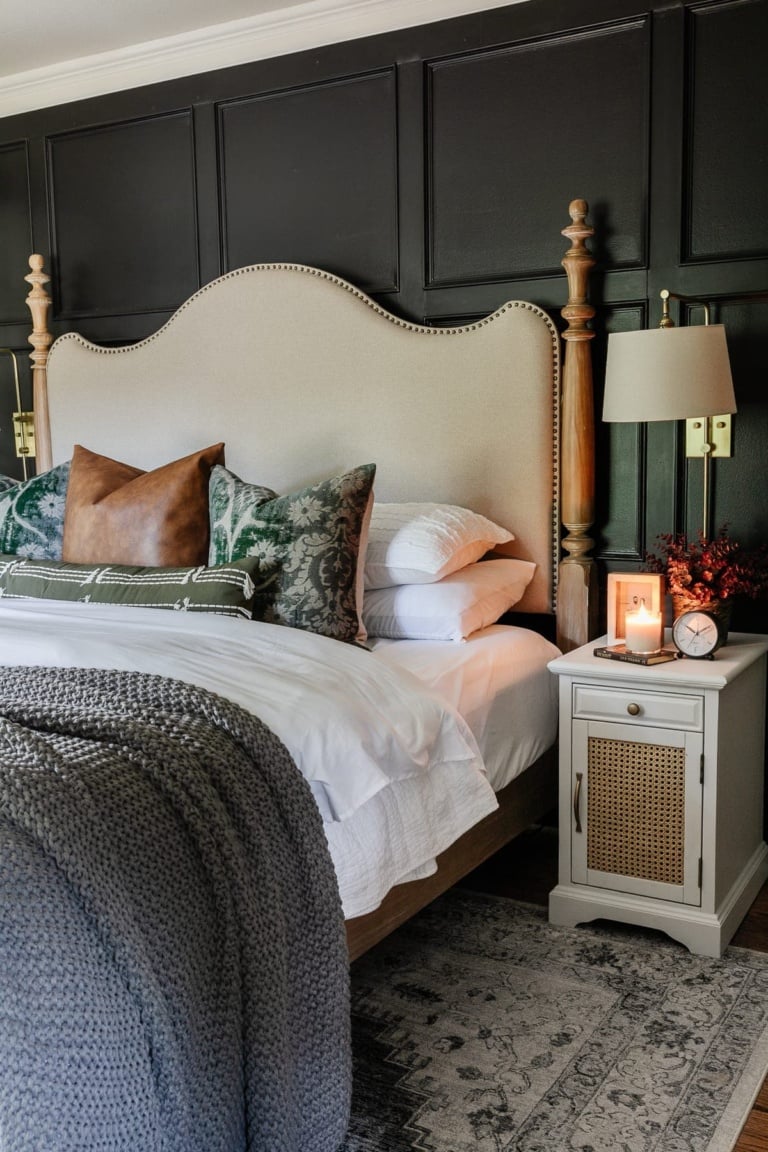 Modern Traditional Fall Bedroom - Bless'er House