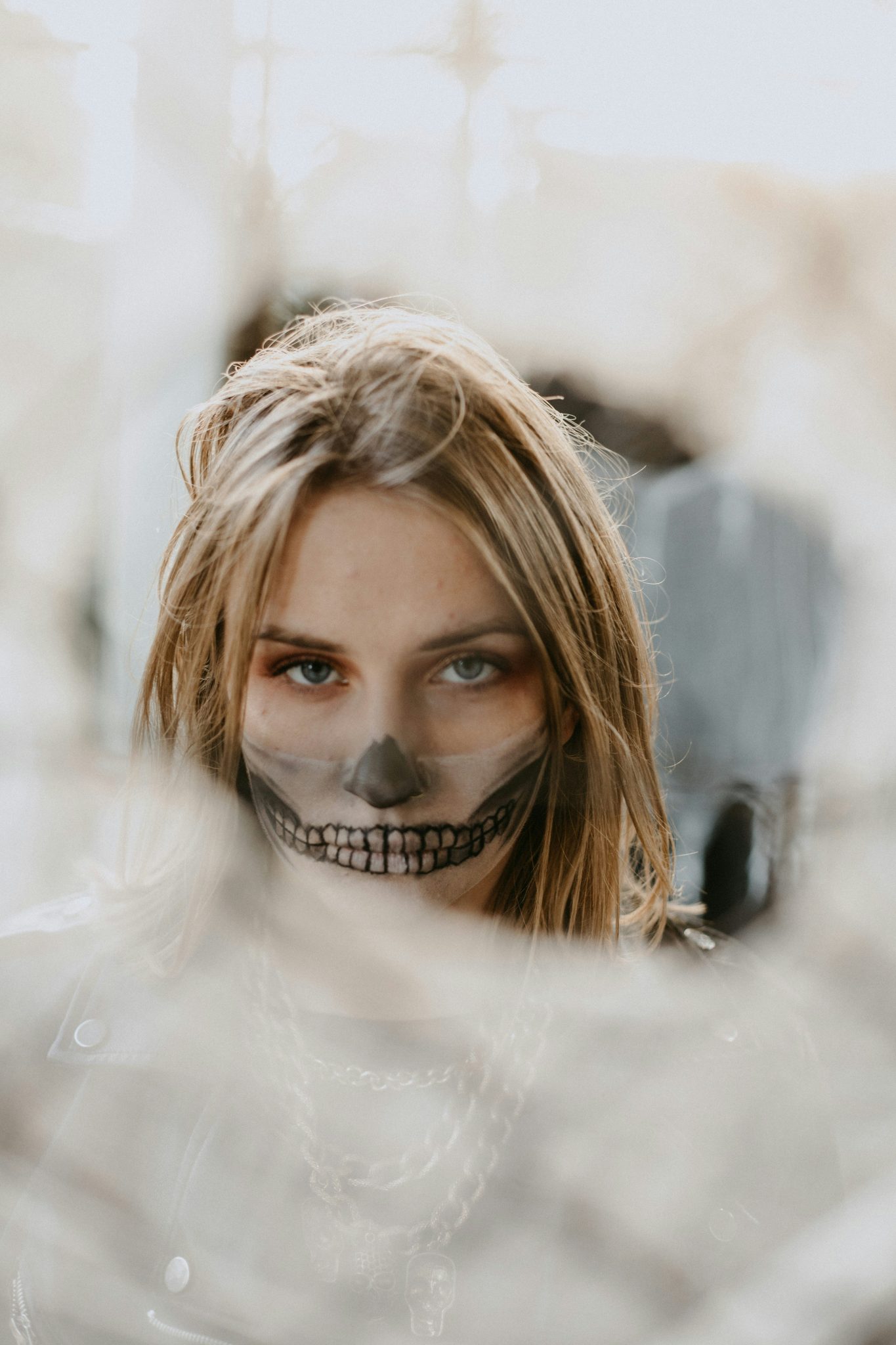 My sister's a very talented makeup artist, even though she still thinks she isn't. I used to do the skull for her every Halloween until one day she decided she'd do it herself. Proud of the talented t