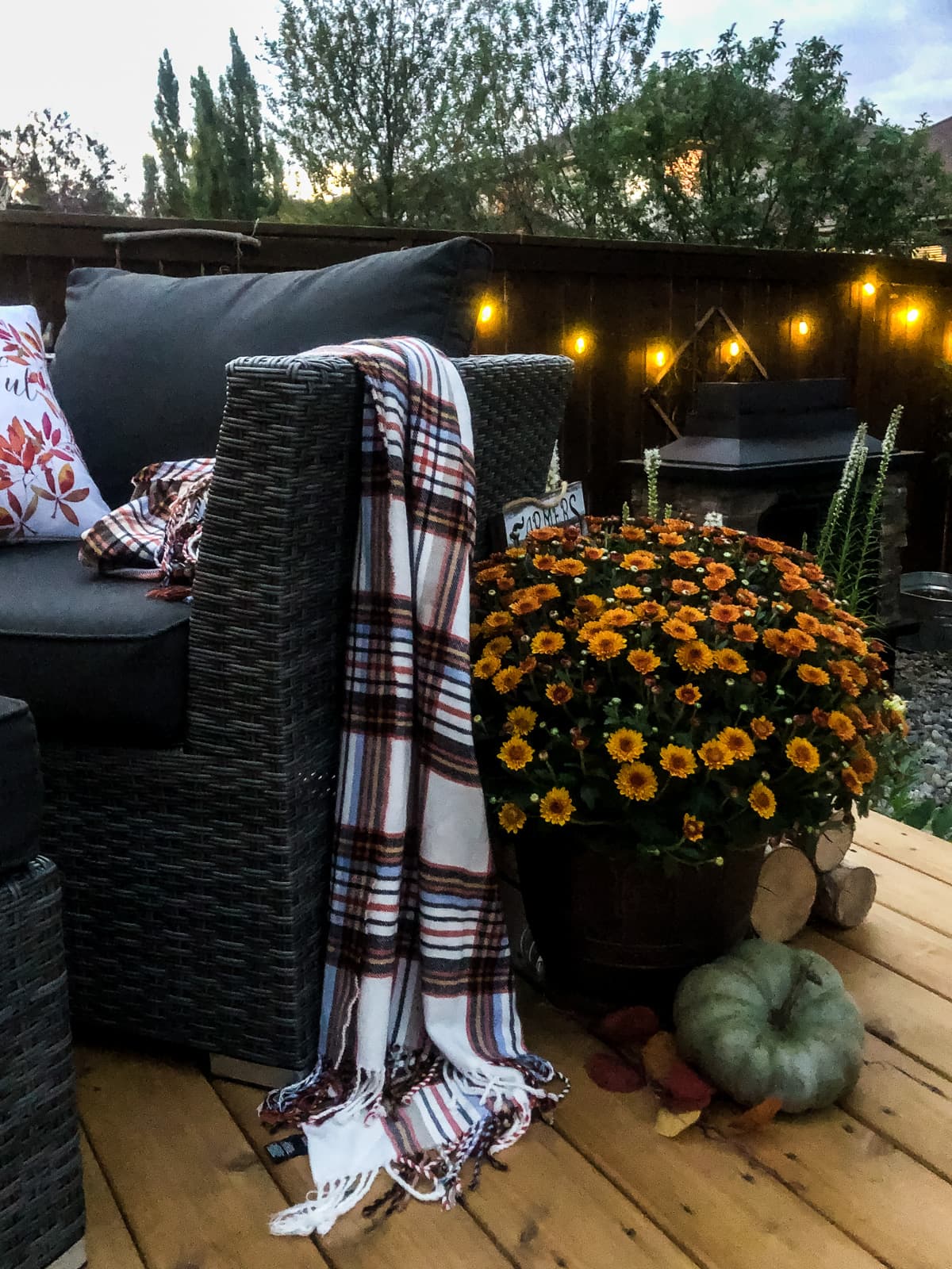 Our Cozy Fall Patio - A Pretty Life In The Suburbs