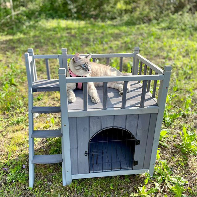 Pet House Small Outdoor Cat House Bifanuo Outdoor Cat House, Weatherproof Shelter For Feral Cats Kittens,