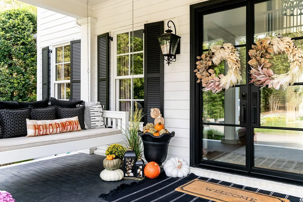 Porch Decorating Ideas Front Porch Couch Cozy Fall Porch Decor To Get Your Home Ready For Autumn