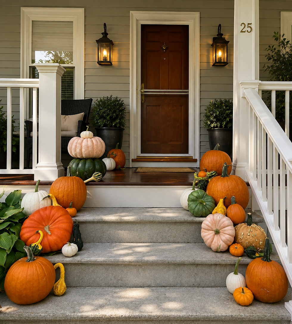 Porchkins | Fall porch decorating | Southeast Michigan, USA