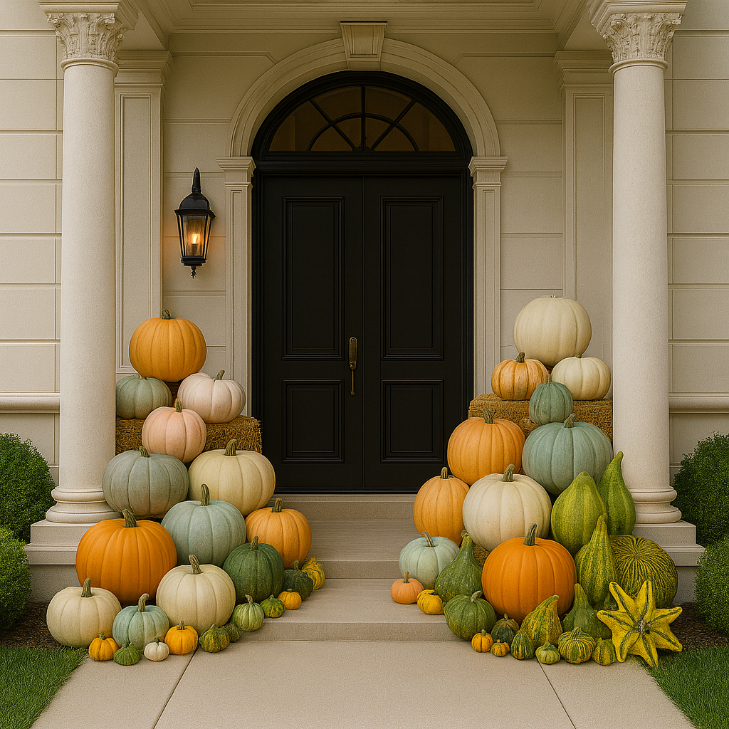 Pumpkin Porch Display - Pumpkin Home Decoration - Real Pumpkin Display – Mr. Jack O' Lanterns Pumpkins