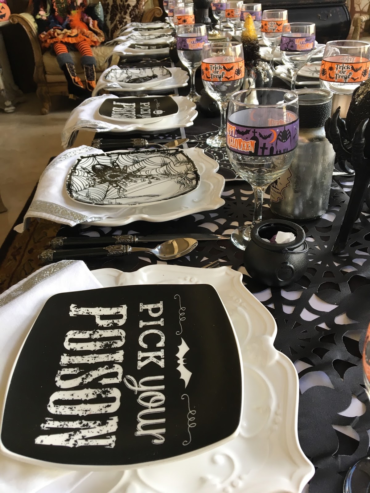 Purple Chocolat Home: Halloween Table in the Great Hall