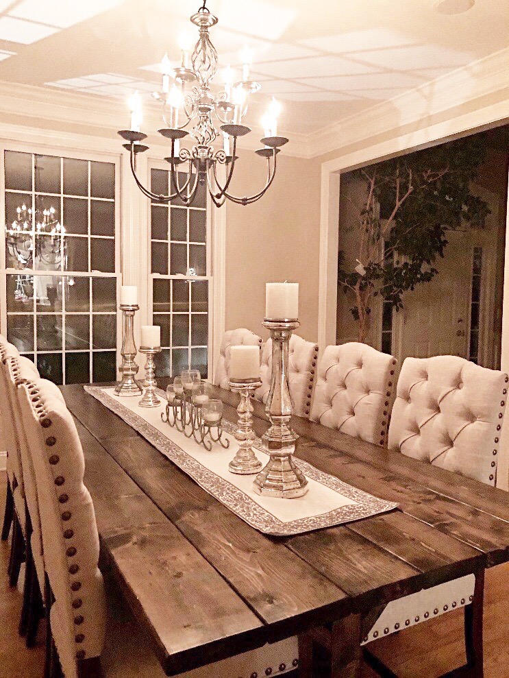 Rustic Fall Dining Table Decor Ideas Centerpiece Ideas Farmhouse Style Farmhouse Dining Room Table