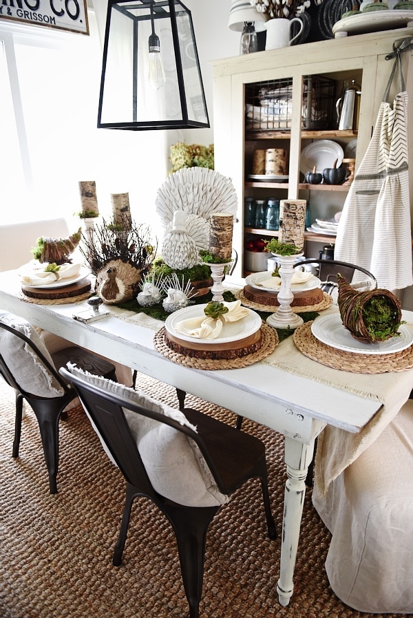 Rustic Fall Dining Table Decor Ideas Centerpiece Ideas Farmhouse Style Farmhouse Dining Room Table