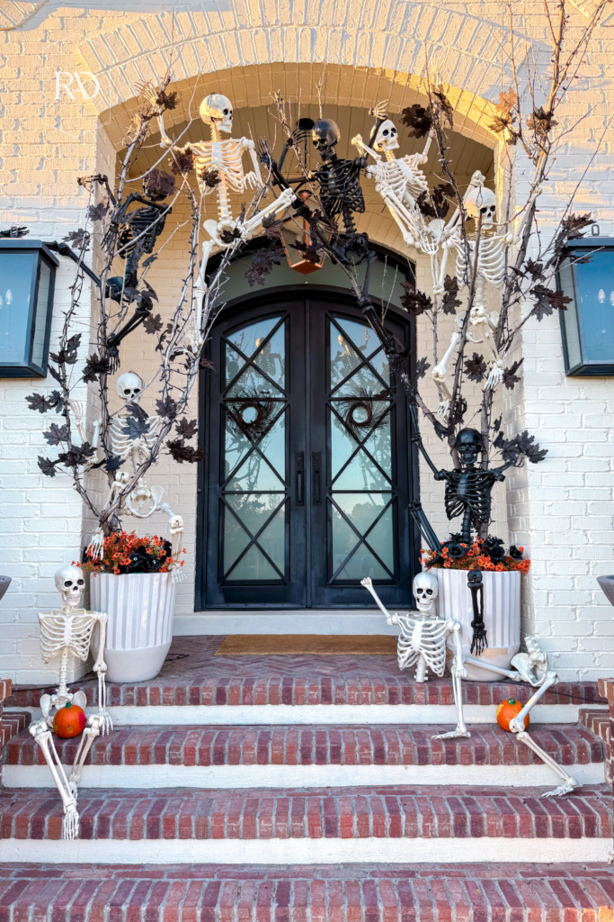 Skeleton Halloween Porch Tutorial - Remington Avenue