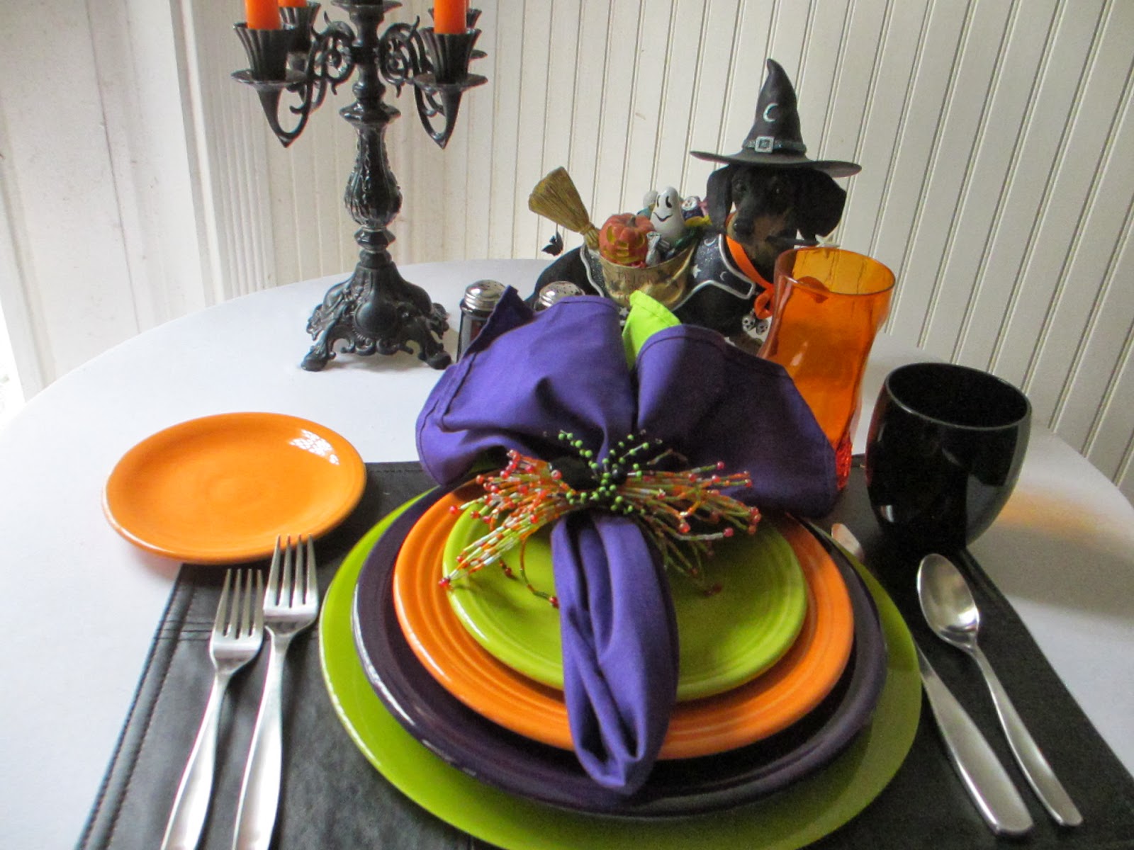 Table for One: Halloween with Fiestaware