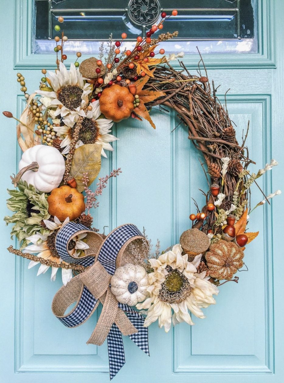 Unique Artisan Handmade Fall Wreath
