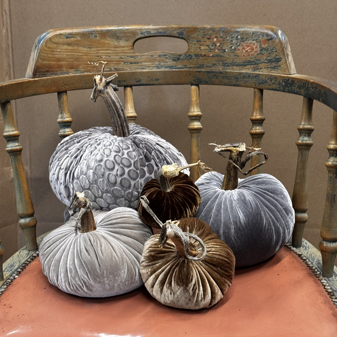 Velvet Pumpkin Arrangements Decorative Velvet Pumpkins Thanksgiving Fall Decor – Plush Pumpkin