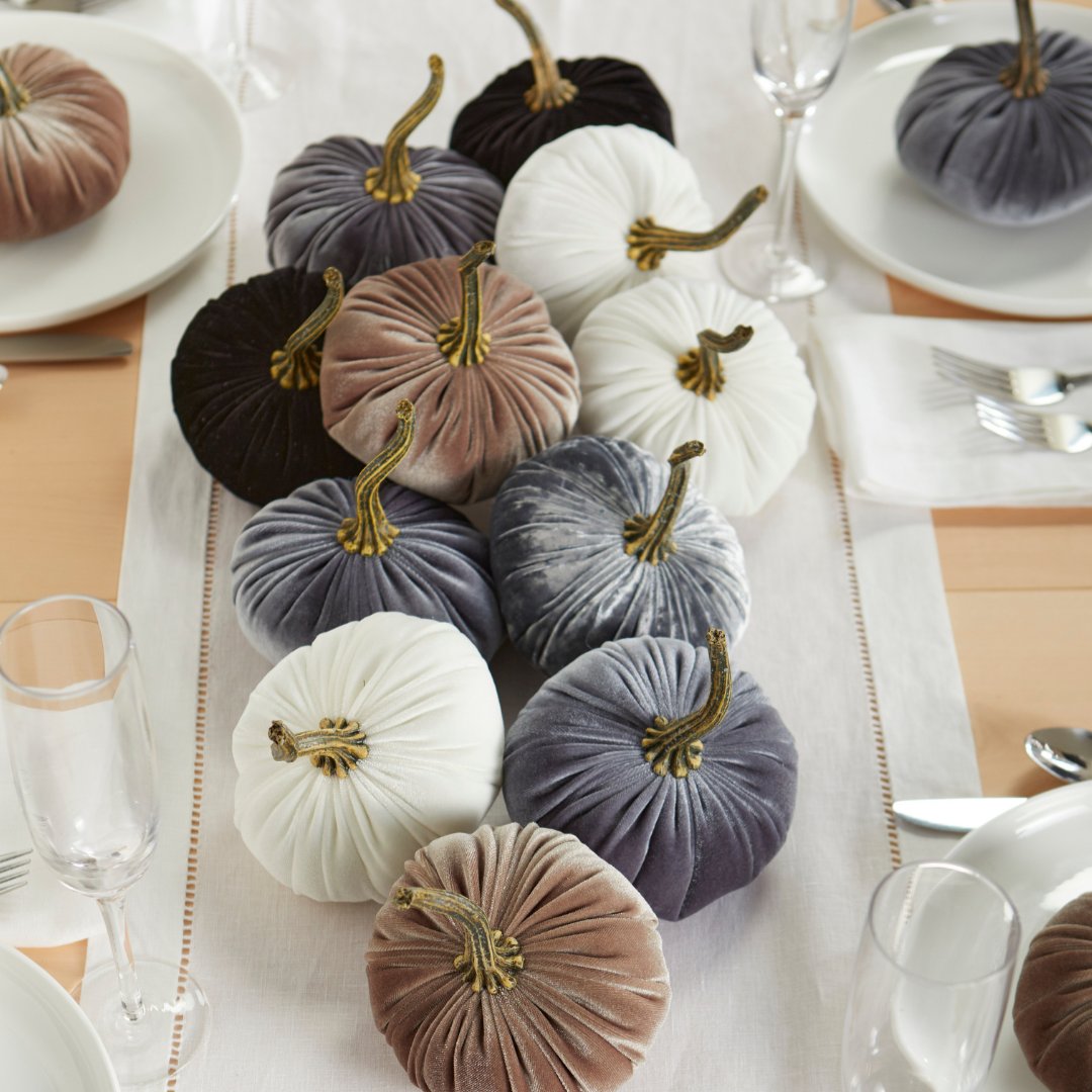Velvet Pumpkin Arrangements Seasonal 12' Harvest Wheat Velvet Pumpkin Centerpiece Brylane Home