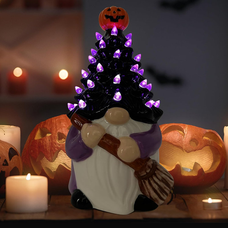 Witch Decor Indoors Indoor Halloween Decorations, Rustic Fall Decor Potted Witch Hat Centerpiece, Mini Witch Halloween
