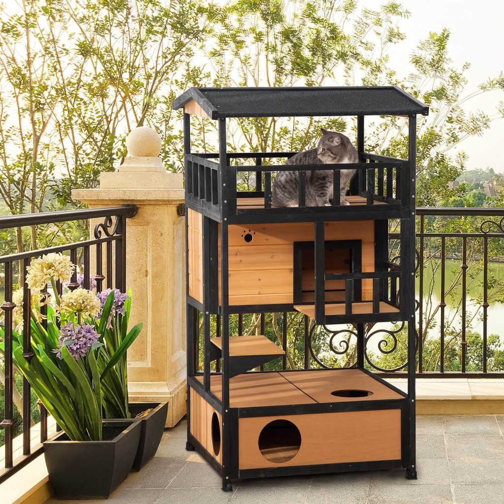 Wooden Cat Homemade Cat House For Winter Alley Cat Homemade Outdoor Cat Shelter Heated Cat Outside