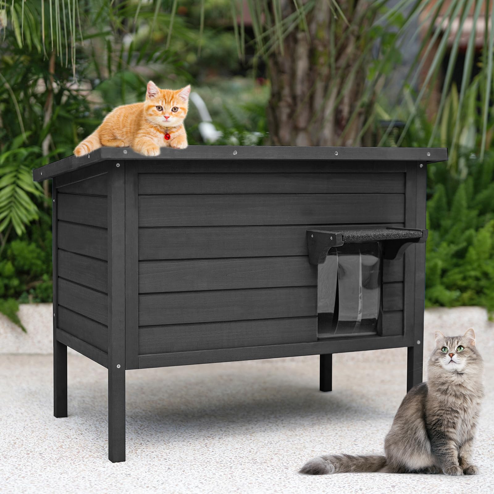 Wooden Cat Outside Cat House For Winter Wooden Cat Outside Cat House Diy Insulation Diy Feral Cat Winter Shelter Shelter Cat Boxes For