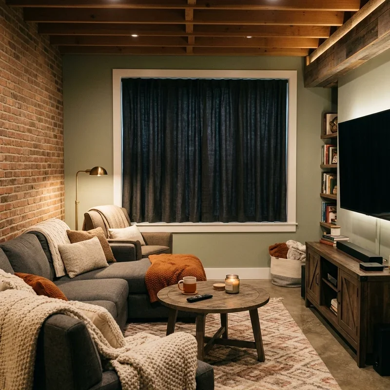 15 Cozy Basement TV Room Ideas for Relaxing Movie Nights