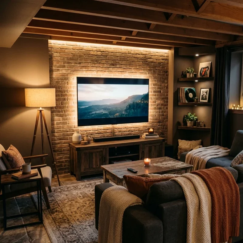 15 Cozy Basement TV Room Ideas for Relaxing Movie Nights