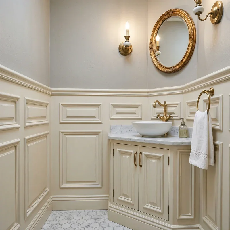 15 Powder Room Wainscoting Ideas for Elegant Walls