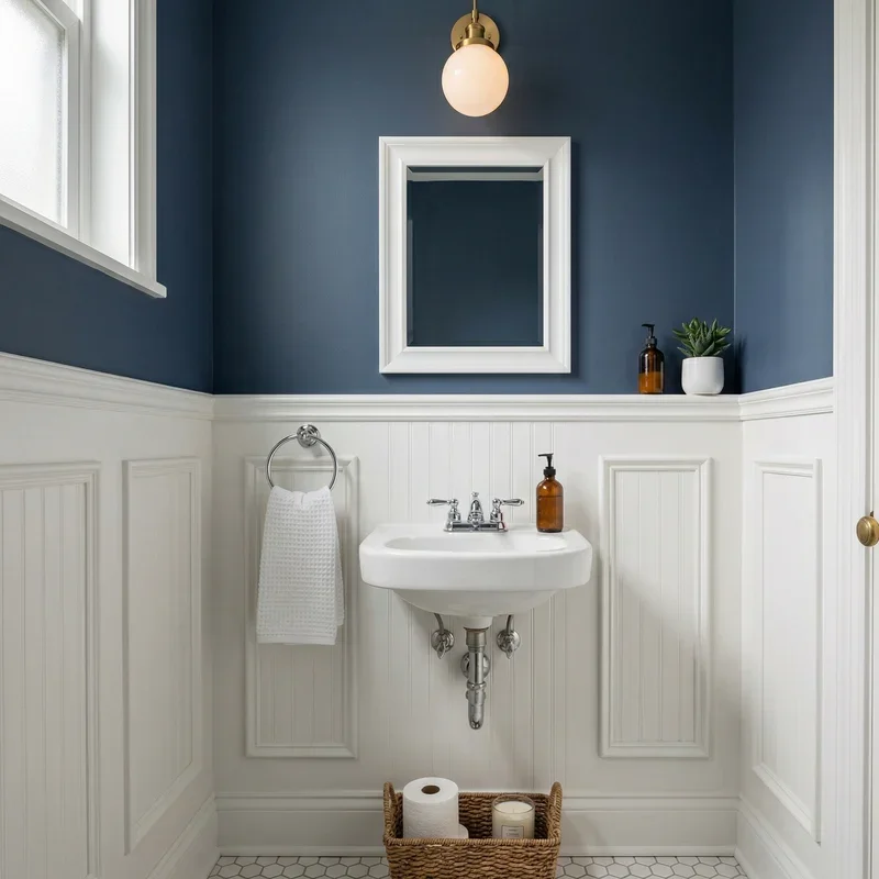 15 Powder Room Wainscoting Ideas for Elegant Walls