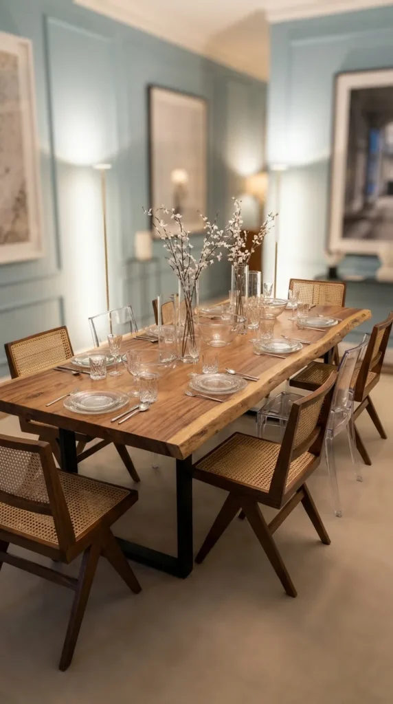 16 Stylish Live Edge Dining Table Decor Ideas You'll Love