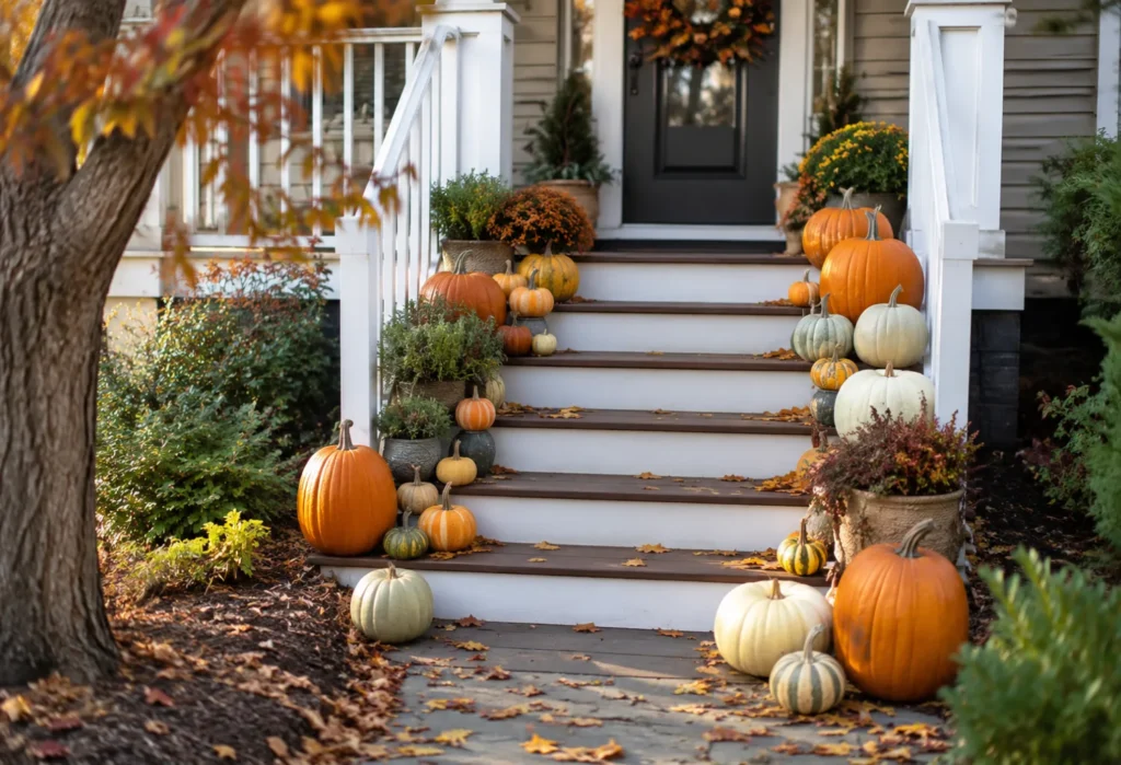 25 Fall Outside Decor Front Porches for a Cozy Entry